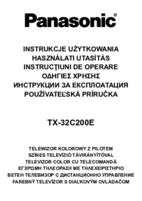 To view the document Panasonic TX32C200E Operations Instructions
